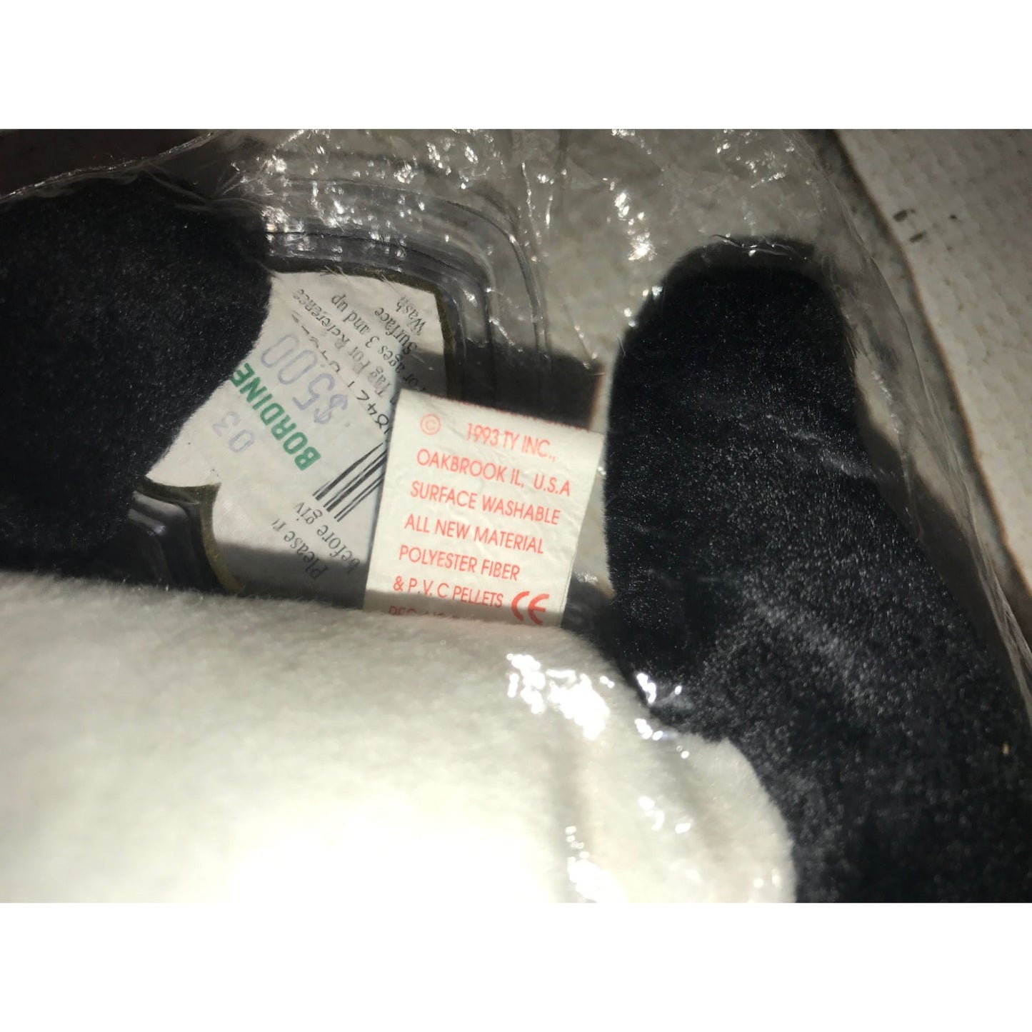 Vintage 1993 Waves the Whale Beanie Baby TY Beanie Baby  A+ Stuff Plush Toys / Stuffed Animals