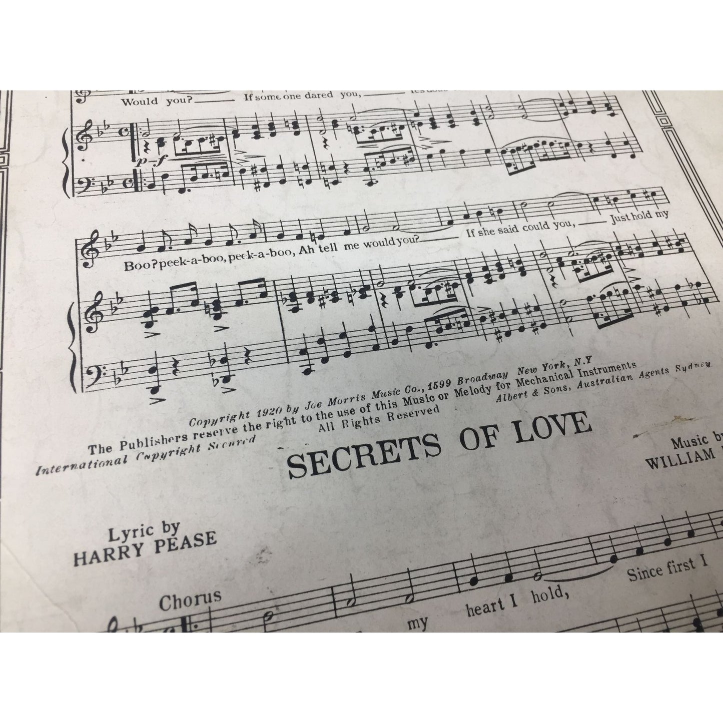 ''JEALOUS OF YOU'' ANTIQUE SHEET MUSIC BOOK