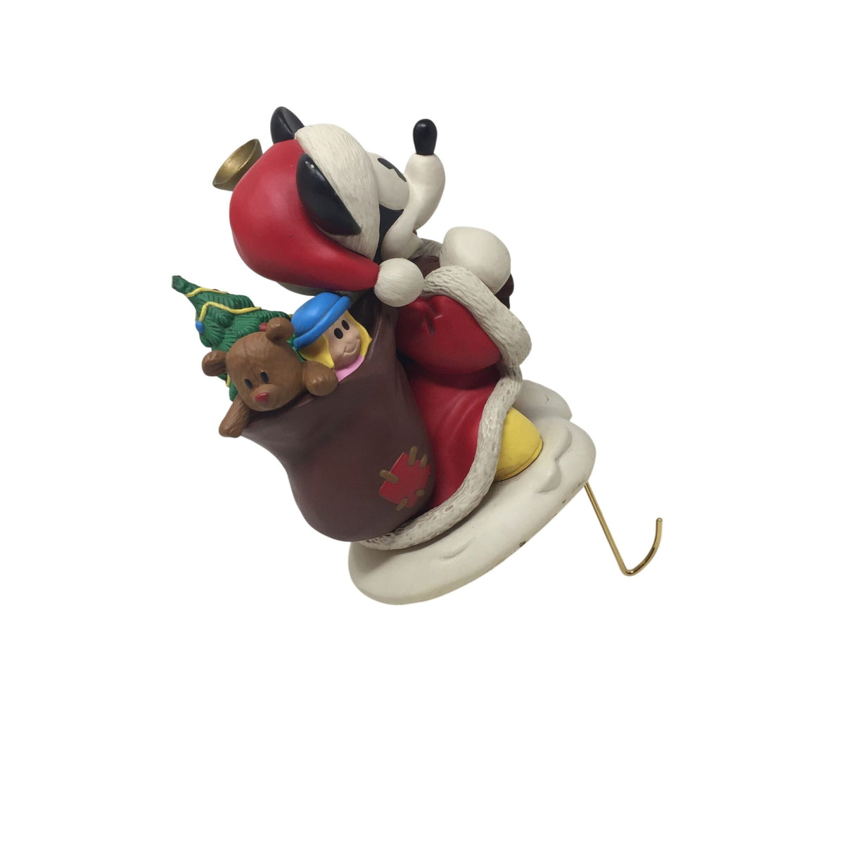 1997 Hallmark Disney Mickey Mouse Santa Stocking Hanger A+ Stuff  A+ Stuff Seasonal & Holiday Decorations