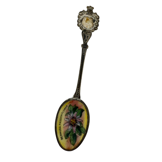 Vintage Collectible Bermuda Passion Flower Spoon