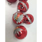 Set of 8 Red Christmas Tree Ornaments - A+ Stuff