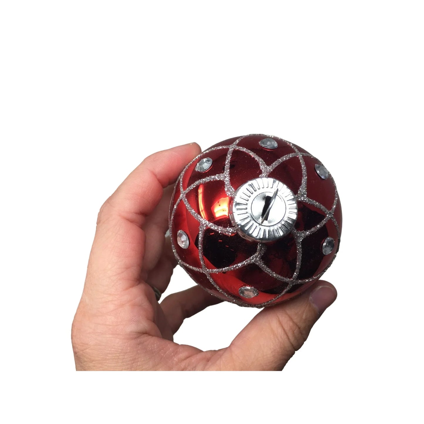 Set of 8 Red Christmas Tree Ornaments - A+ Stuff
