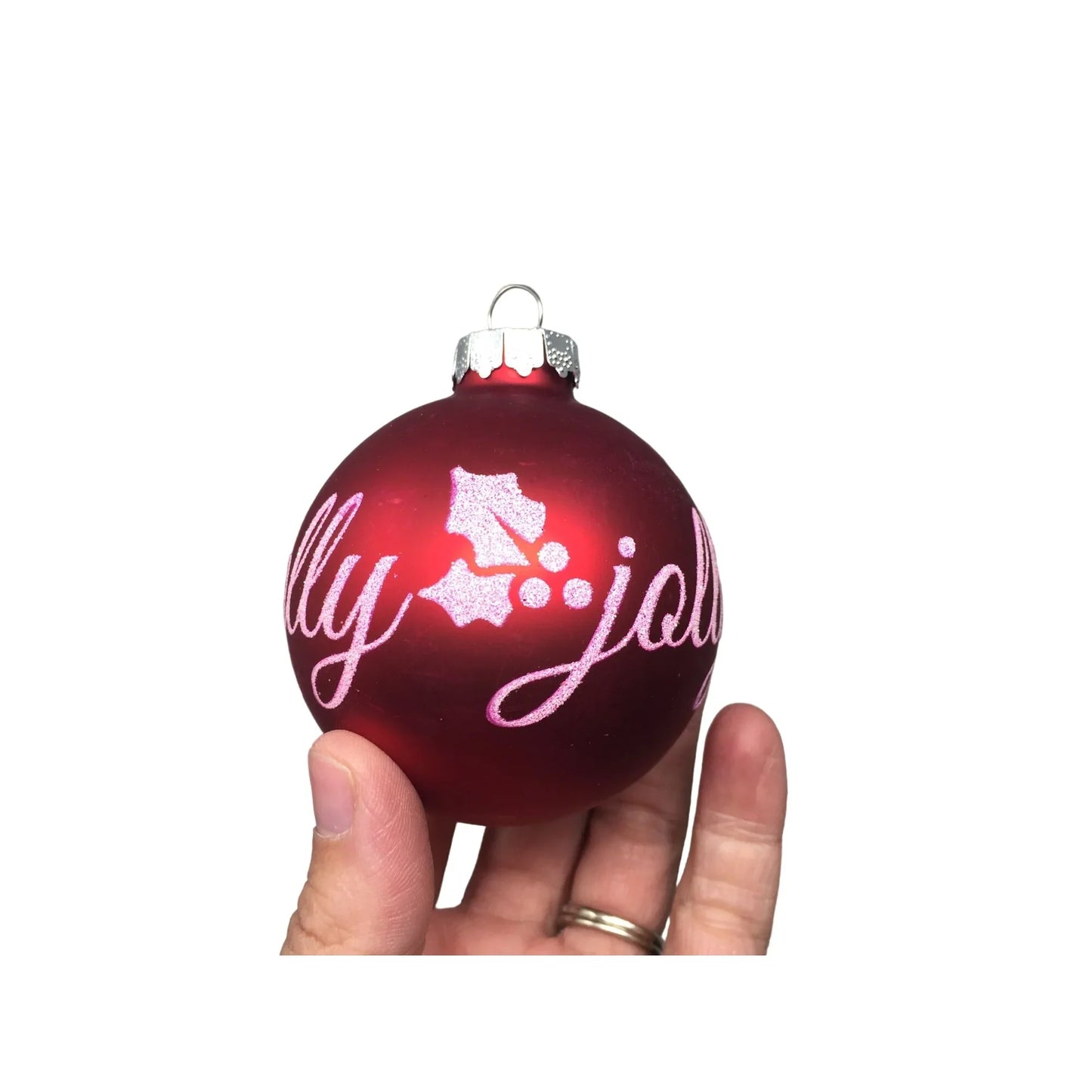 Set of 8 Red Christmas Tree Ornaments - A+ Stuff
