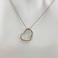 Tiffany & Co Elsa Peretti Open Heart Necklace in Sterling Silver with Dust Bag