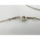 Tiffany & Co Elsa Peretti Open Heart Necklace in Sterling Silver with Dust Bag