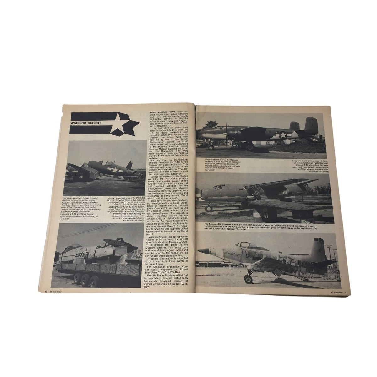 November 1977 issue of Air Classics magazine (Volume 13, Number 11) Challenge Publications  A+ Stuff Magazines