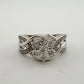 1/4 Carat Diamond Ring - Illusion Set Diamonds in Flower Shape Sz 7