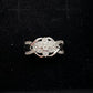 1/4 Carat Diamond Ring - Illusion Set Diamonds in Flower Shape Sz 7