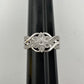 1/4 Carat Diamond Ring - Illusion Set Diamonds in Flower Shape Sz 7