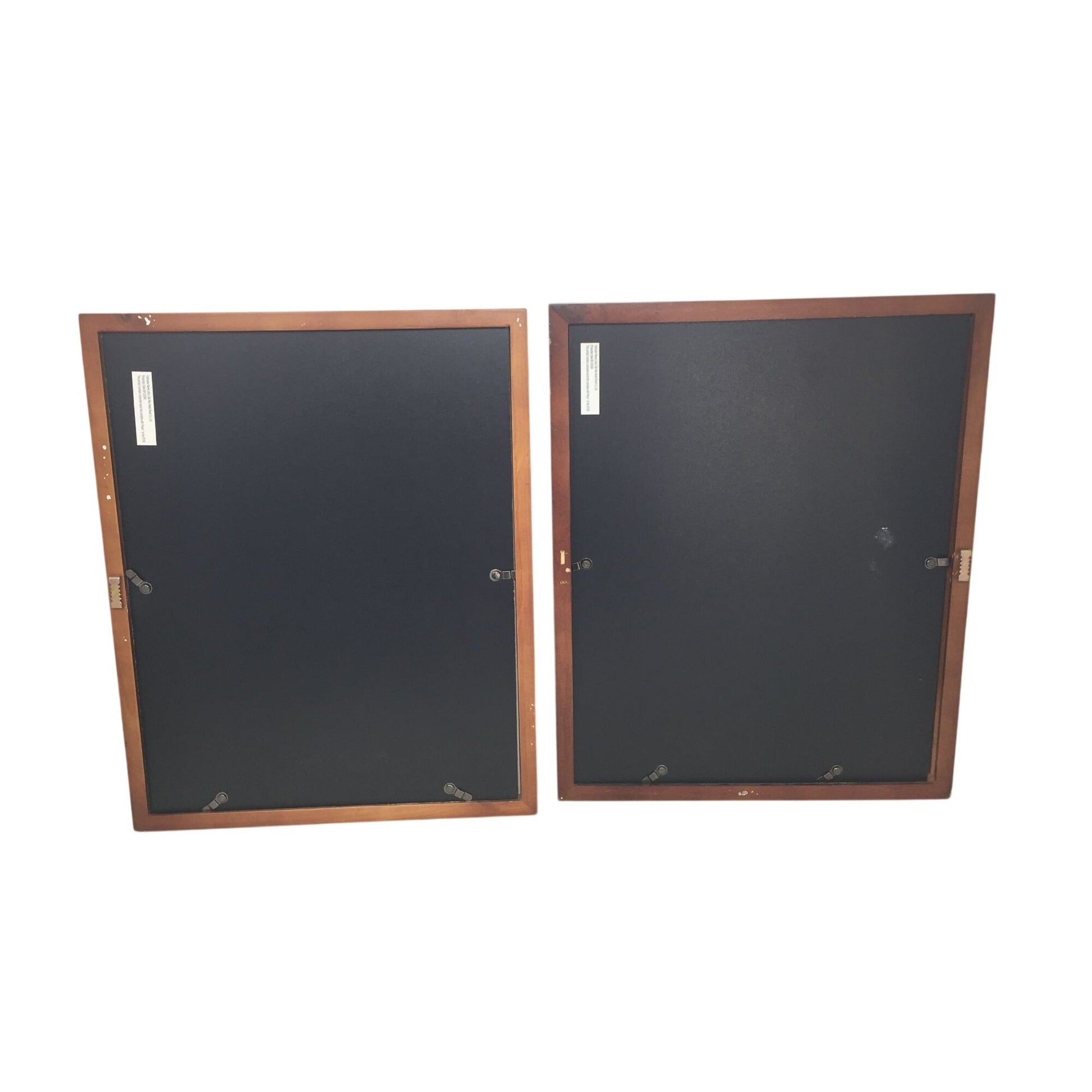 Set of 2 Multicolored Abstract Art Pieces with Wooden Frames Lishui Oak Made Made board Co.  A+ Stuff art print