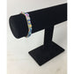 Colorful Velveteen Bracelet with Sequins and Glass