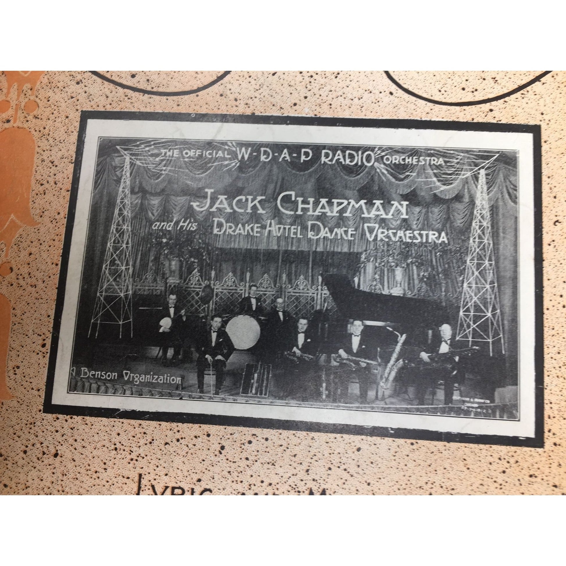 Vintage Sheet Music for the song "Dream Daddy," Jack Chapman  A+ Stuff Sheet Music