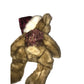 Christmas Bear Plush in Santa Claus Hat 13" Deep Red & Green Tie Holiday Decor