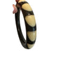 Women's Unique Black And Cream Bangle Bracelet