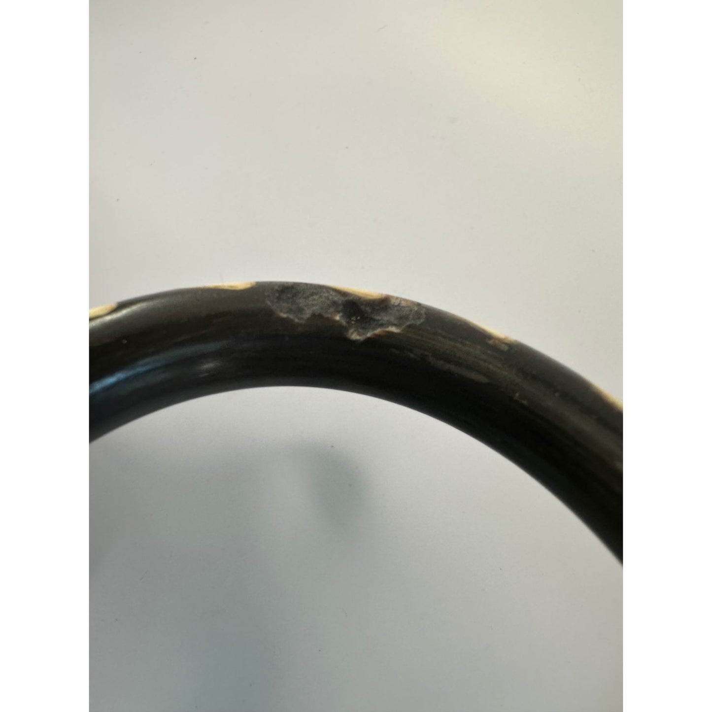 Women's Unique Black And Cream Bangle Bracelet