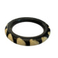 Women's Unique Black And Cream Bangle Bracelet