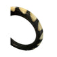 Women's Unique Black And Cream Bangle Bracelet