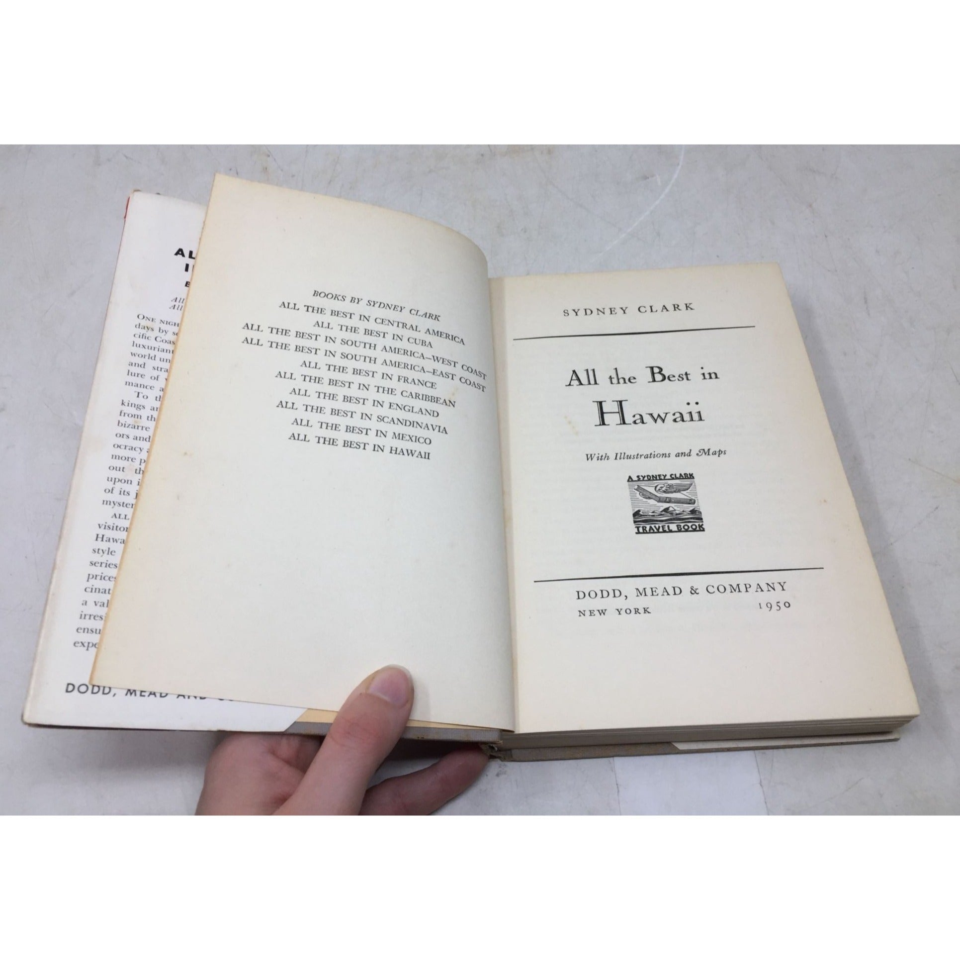 hardcover copy of the vintage travel guide All the Best in Hawaii by Sydney Clark unbranded  A+ Stuff Sheet Music
