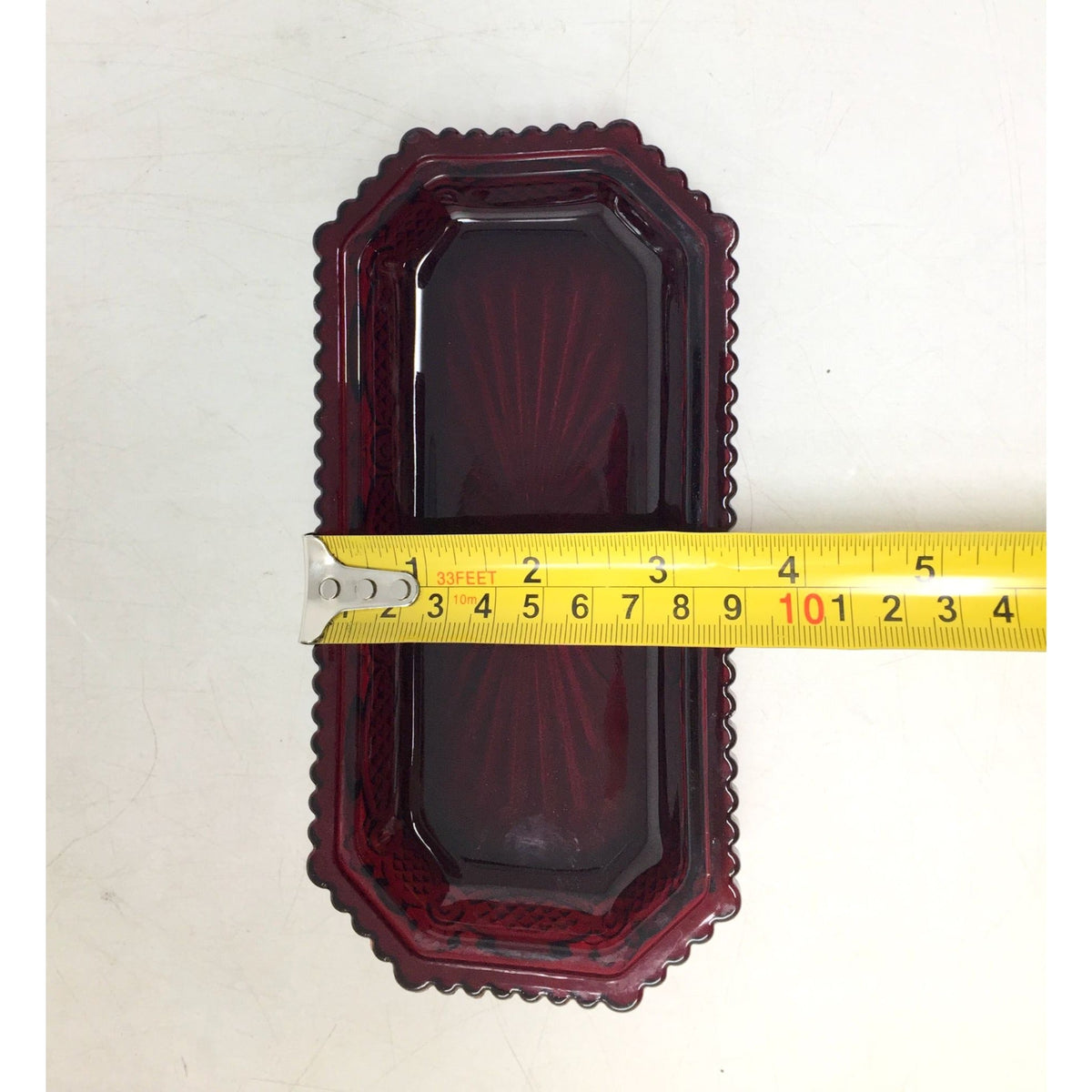 Vintage Avon 1876 Cape Cod Collection Ruby Red Glass Covered Butter Dish Avon  A+ Stuff Drinking, Dining & More
