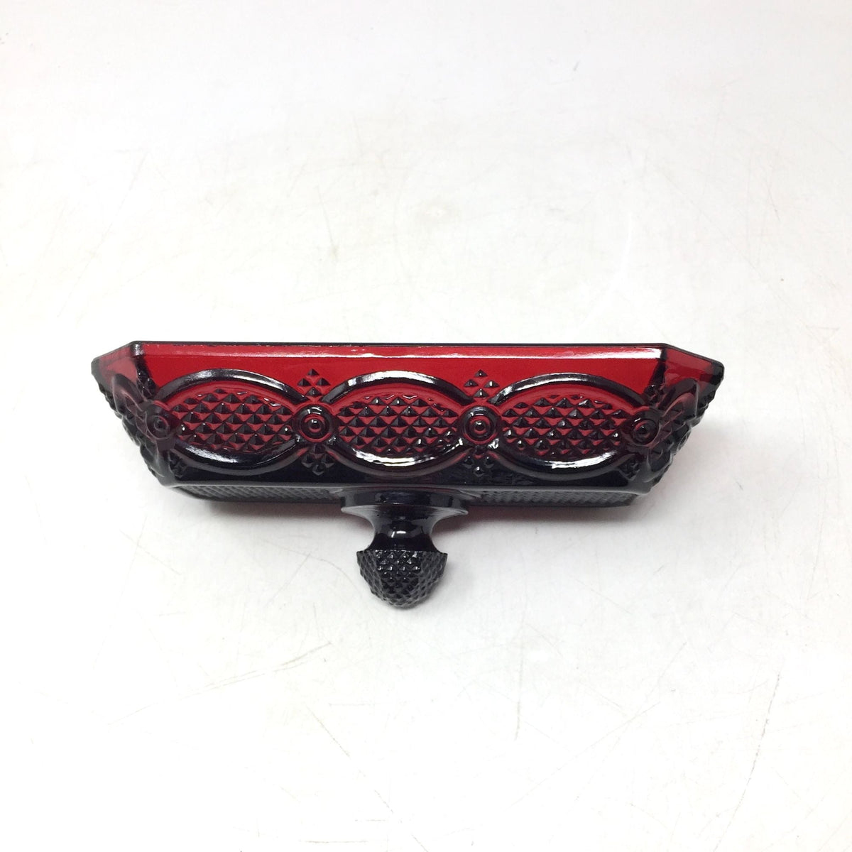 Vintage Avon 1876 Cape Cod Collection Ruby Red Glass Covered Butter Dish Avon  A+ Stuff Drinking, Dining & More