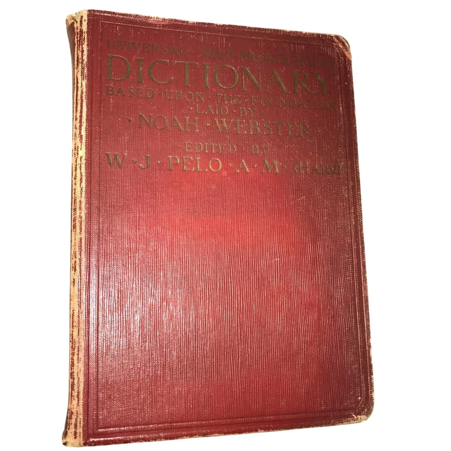 Universal Self Pronouncing Dictionary Vintage Hardcover Book - A+ Stuff