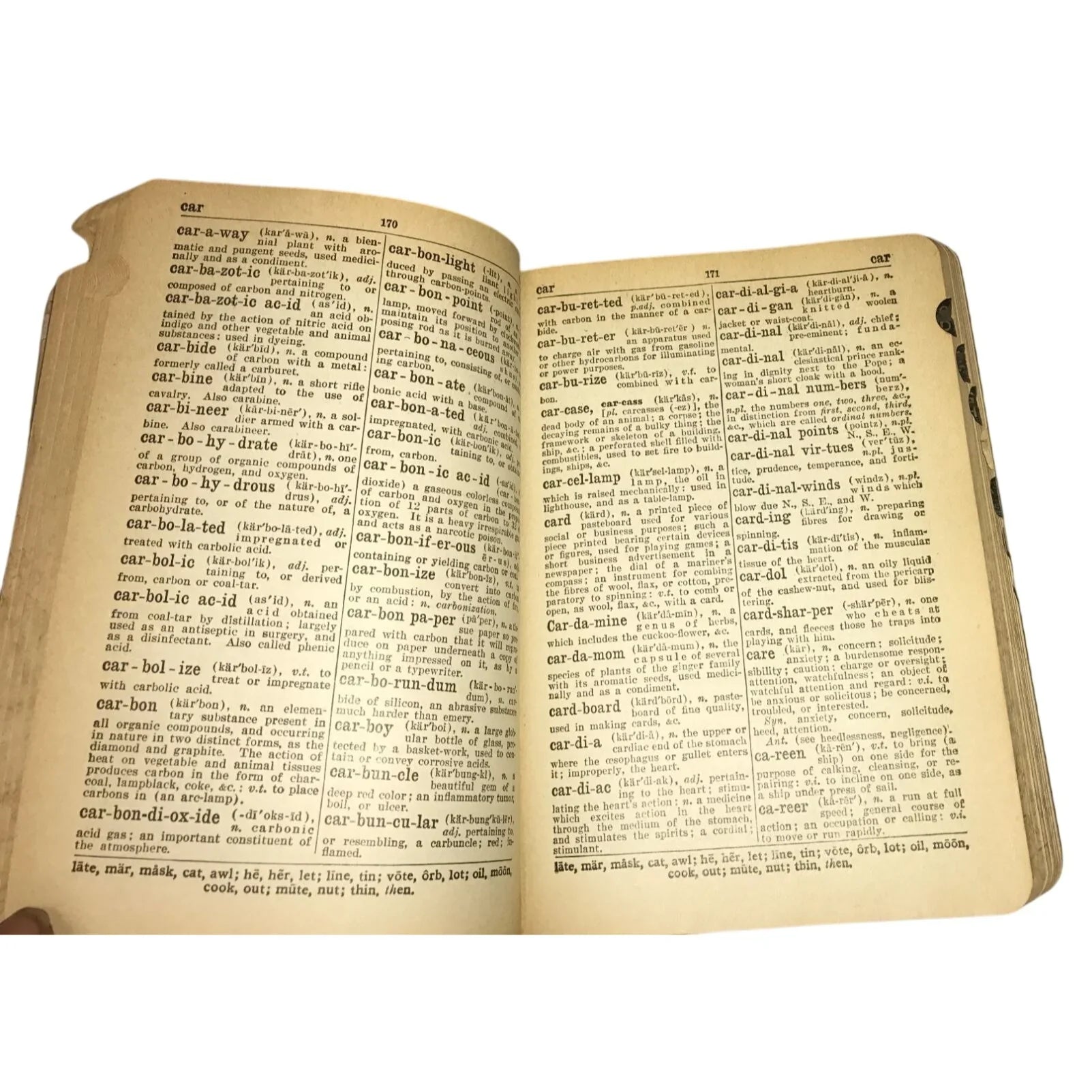 Universal Self Pronouncing Dictionary Vintage Hardcover Book - A+ Stuff