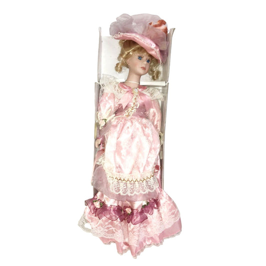 The Crimson Collection Porcelain Doll Brenda #8067 in Original Box