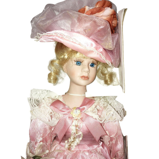 The Crimson Collection Porcelain Doll Brenda #8067 in Original Box