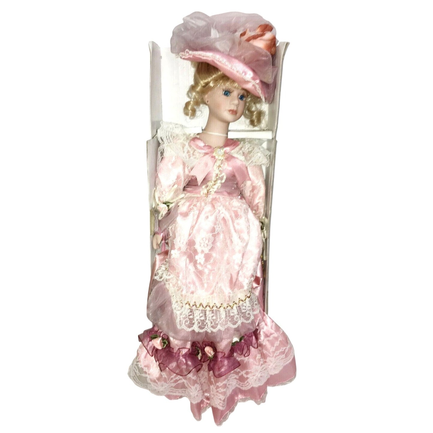 The Crimson Collection Porcelain Doll Brenda #8067 in Original Box