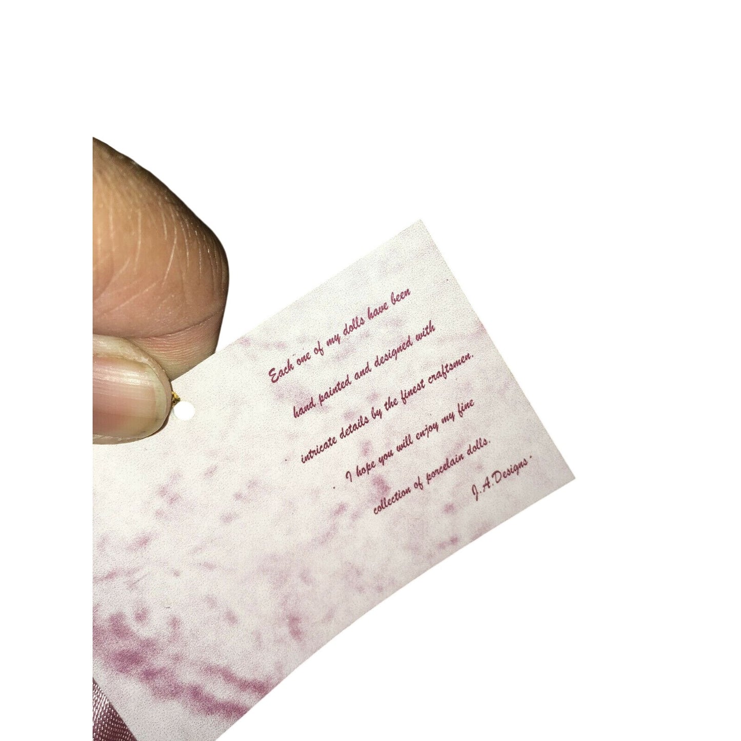 The Crimson Collection Porcelain Doll Brenda #8067 in Original Box