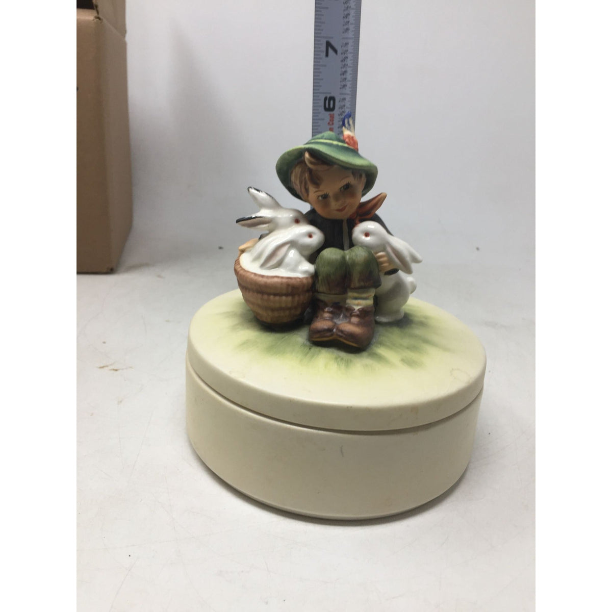 Vintage M. I. Hummel "Playmates" Covered Trinket Box Goebel/Hummel  A+ Stuff