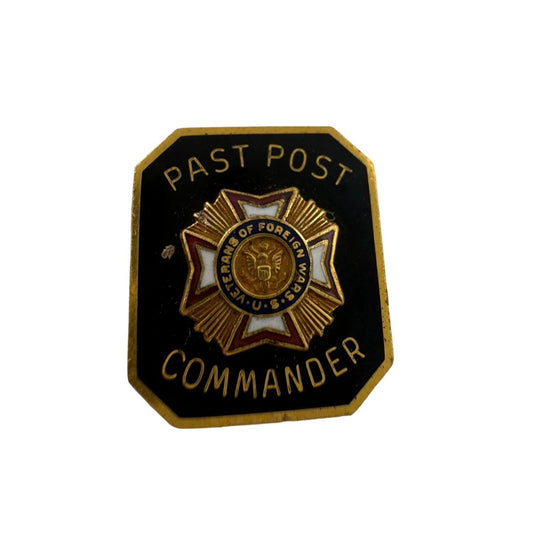 Vintage Past Post Commander - US Veterans of Foreign Wars Lapel Pin