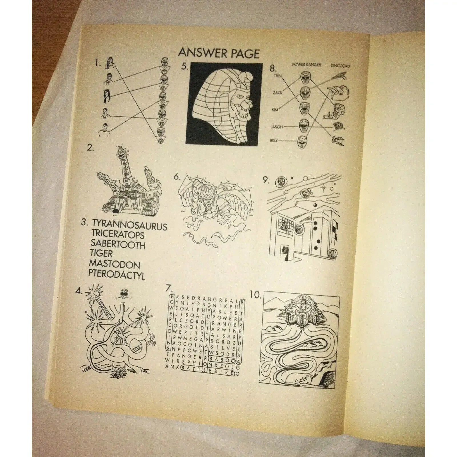 Mighty Morphin POWER RANGERS Coloring And Activity Books - Vintage 2 Book Set (1994) Mighty Morphin Power Rangers