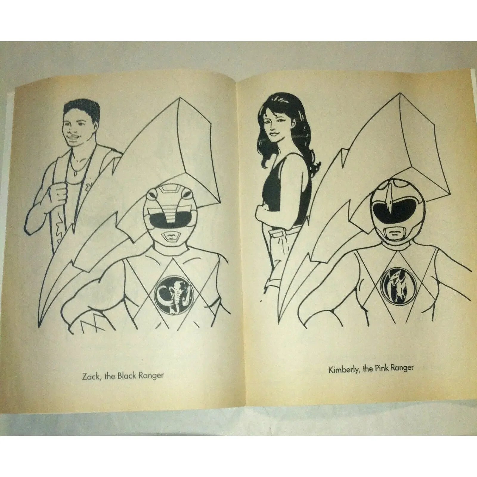 Mighty Morphin POWER RANGERS Coloring And Activity Books - Vintage 2 Book Set (1994) Mighty Morphin Power Rangers