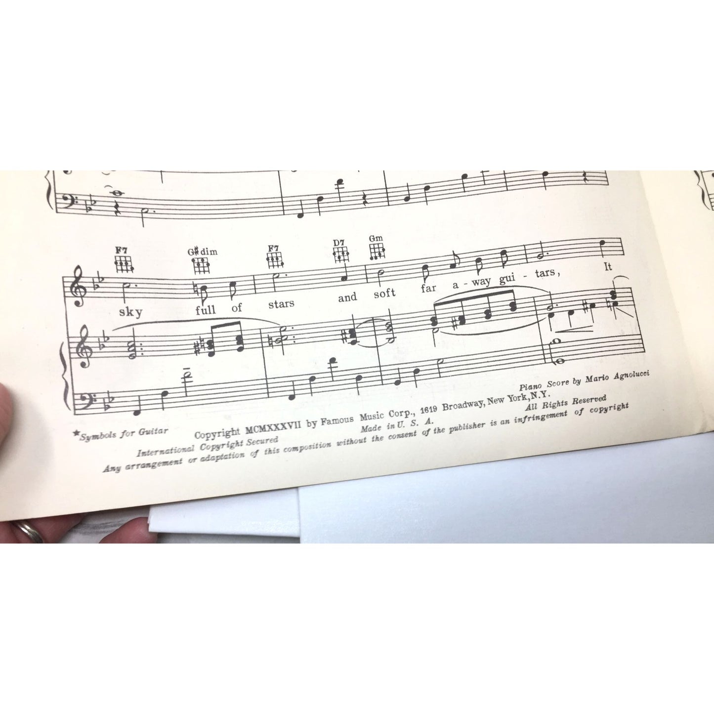Vintage 'Blue Hawaii' Sheet Music - A+ Stuff