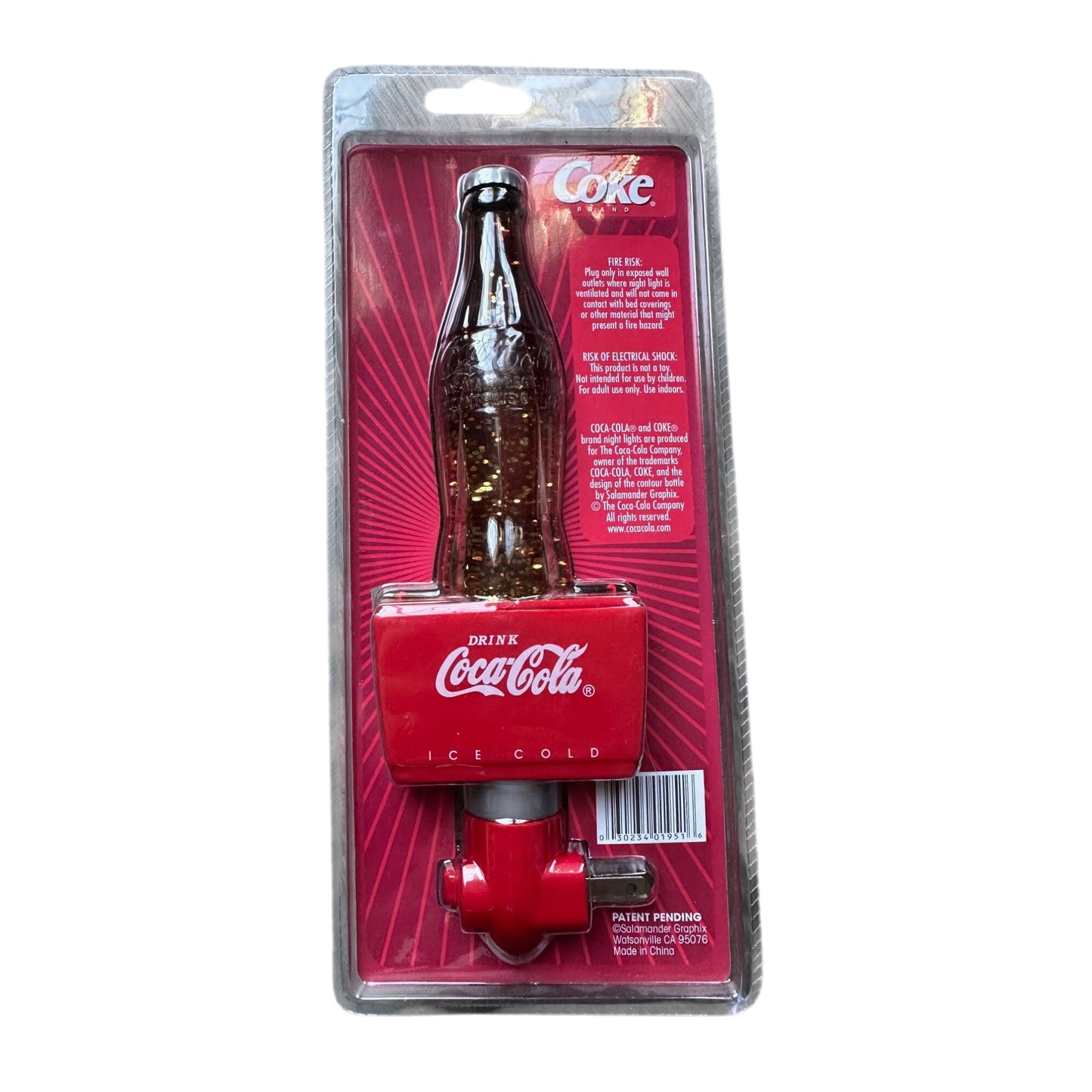 Vintage Coca-Cola Coke Bottle The Space Age Marvel Sparkle Night Light