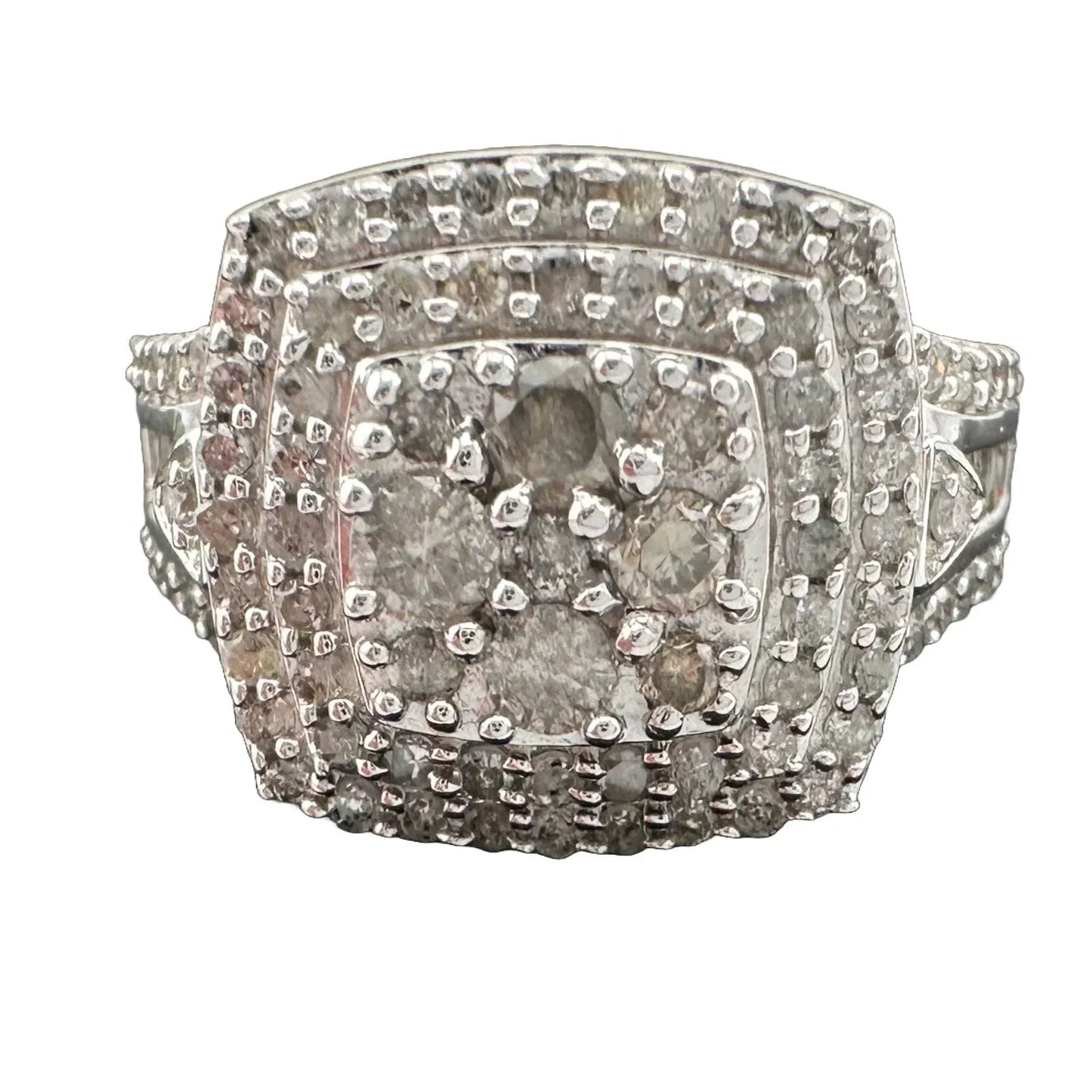 Beautiful 1.00 Carat Natural Cushion Cut Diamond Ring Size 7.25 - A+ Stuff