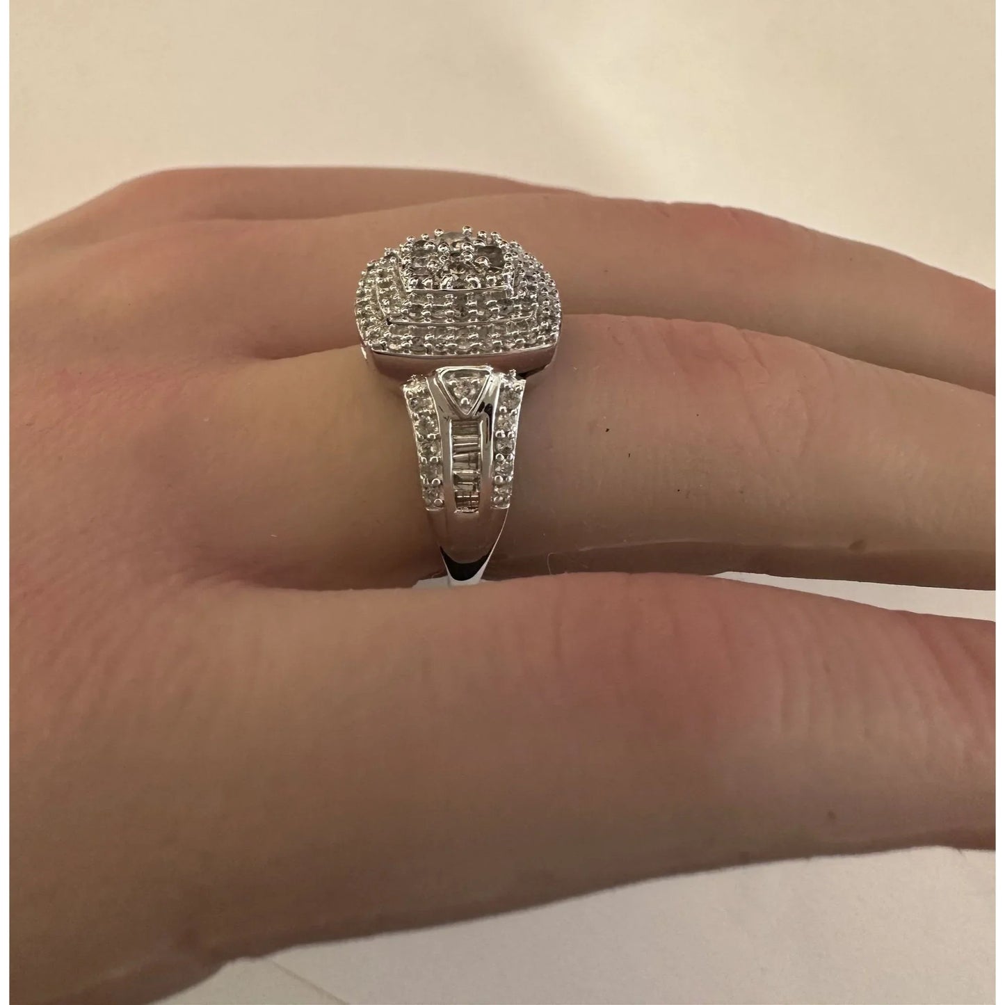 Beautiful 1.00 Carat Natural Cushion Cut Diamond Ring Size 7.25 - A+ Stuff