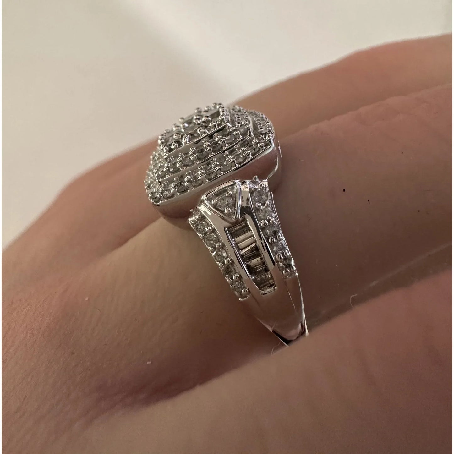 Beautiful 1.00 Carat Natural Cushion Cut Diamond Ring Size 7.25 - A+ Stuff