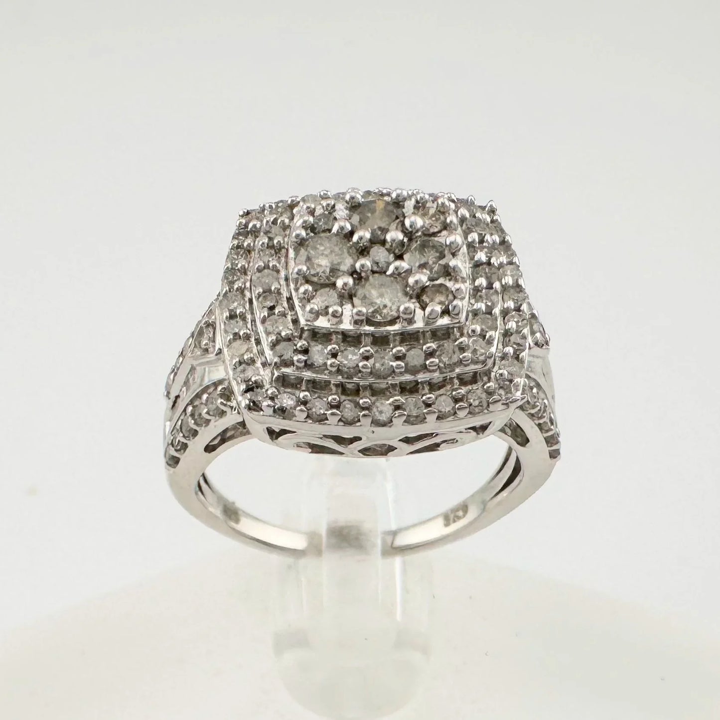 Beautiful 1.00 Carat Natural Cushion Cut Diamond Ring Size 7.25 - A+ Stuff