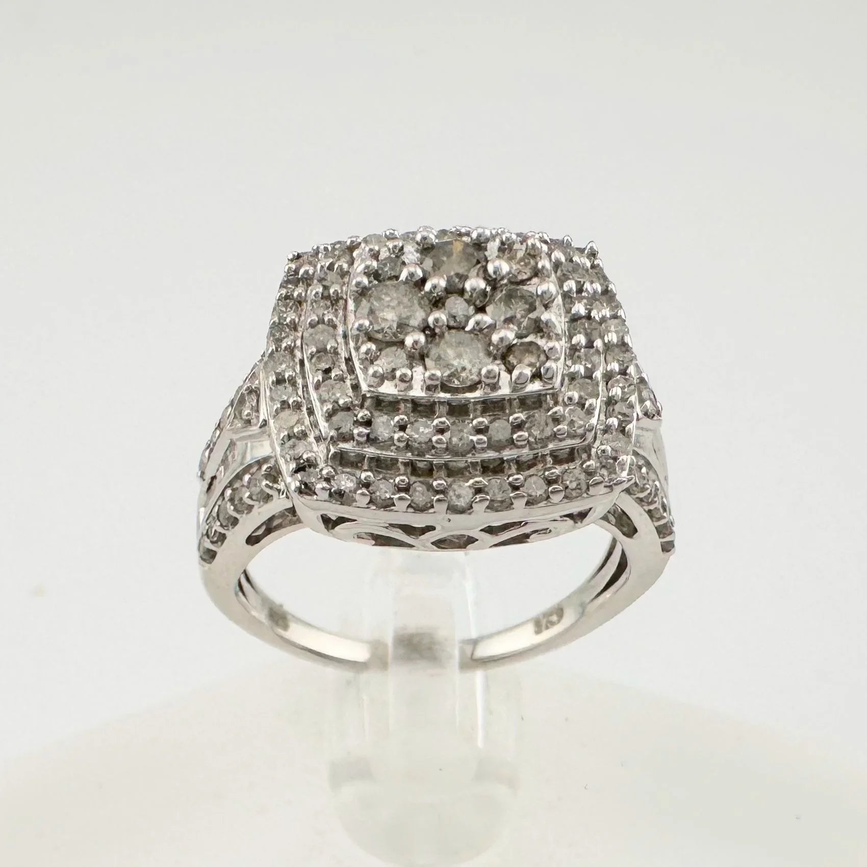 Beautiful 1.00 Carat Natural Cushion Cut Diamond Ring Size 7.25 - A+ Stuff