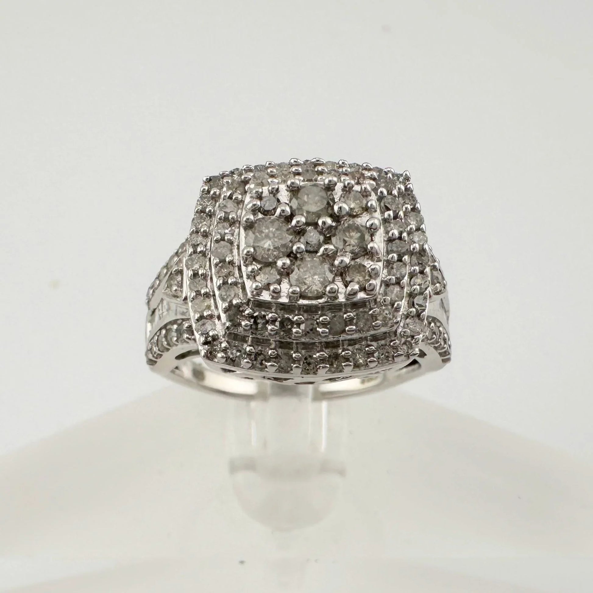 Beautiful 1.00 Carat Natural Cushion Cut Diamond Ring Size 7.25 - A+ Stuff
