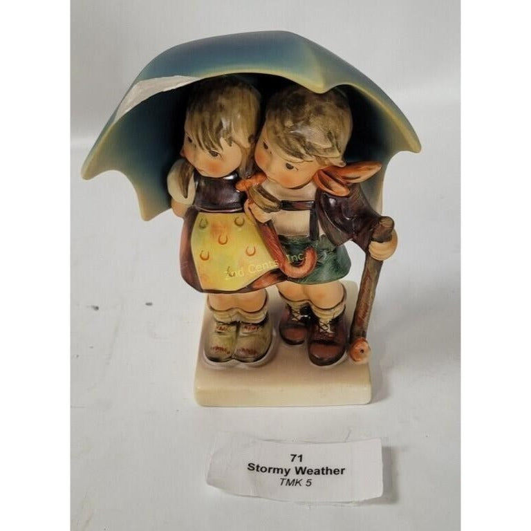 M.I. Hummel -Vintage - Porcleain Figurine #71 "Stormy Weather" M.I. Hummel  A+ Stuff Figurines