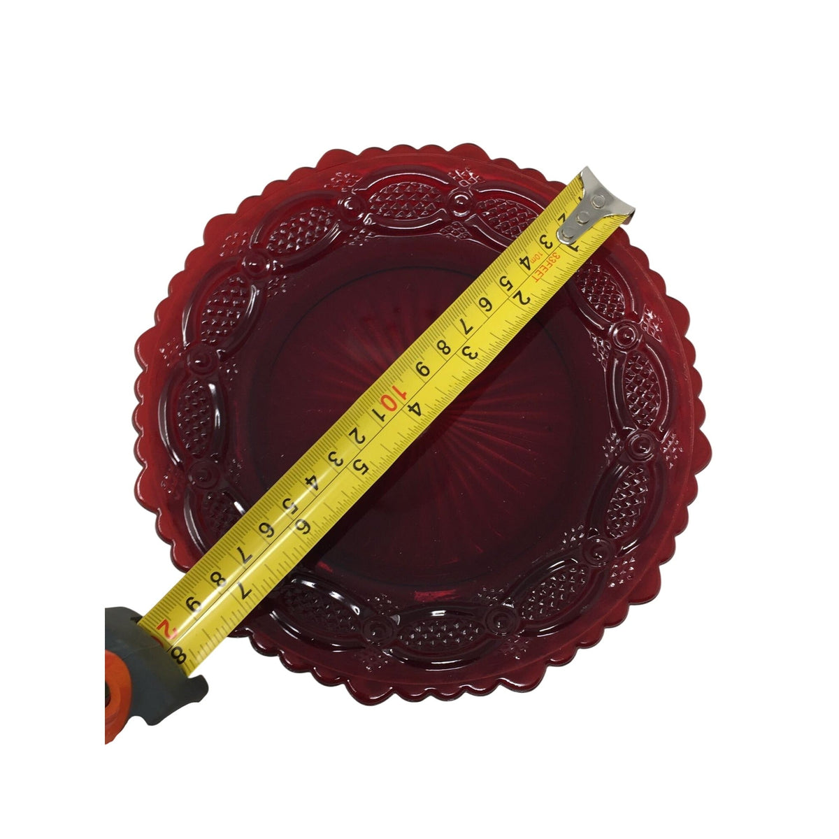 Vintage Avon 1876 Cape Cod Ruby Red Glass Two Tier Server ( Tidbit Tray / Dessert Stand) Avon  A+ Stuff