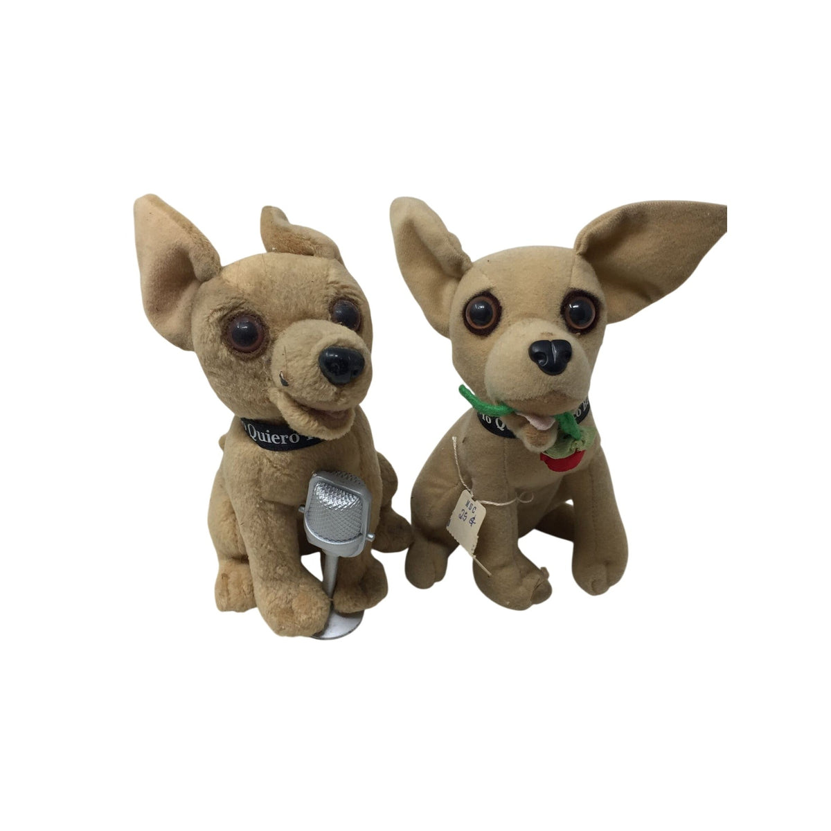 Vintage 1990s Taco Bell Talking Chihuahua Plush Toys Applause  A+ Stuff Plush Toys / Stuffed Animals