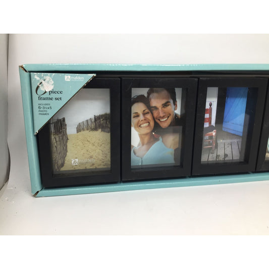 Malden 6 Piece Frame Set Includes 6- 3 1/2 x 5 Photo Frames (NWT)