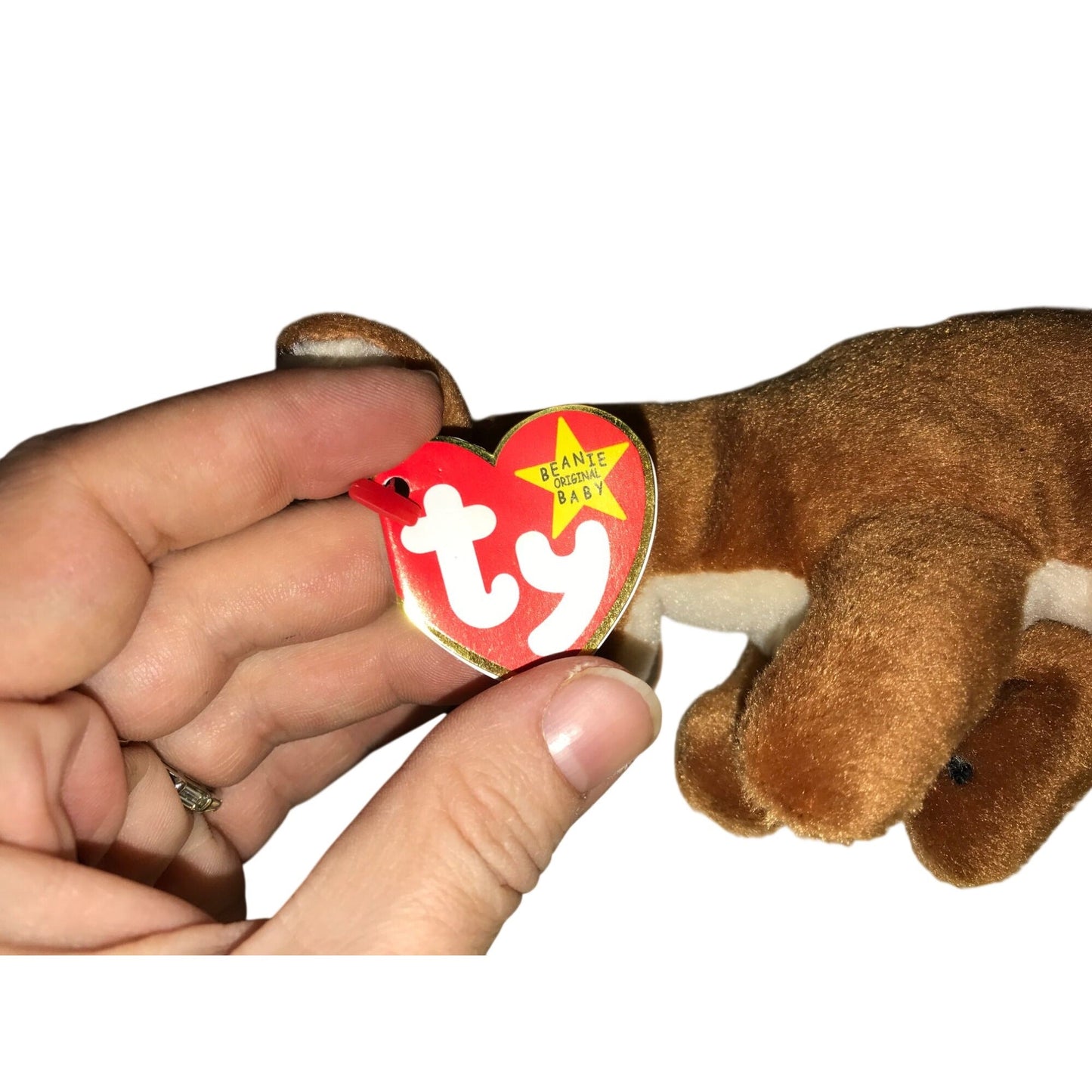 1996 Pouch the Kangaroo Beanie Baby TY Beanie Baby  A+ Stuff Plush Toys / Stuffed Animals