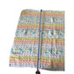 Handmade Crocheted Pastel-Striped Baby Crib Blanket A+ Stuff  A+ Stuff baby blanket