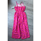 CUTE Girls Jumpsuit - Pink Floral with Small Cutouts at Waist - LARGE (10/12)