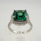 3.56 Carat Lab Created Pariaba Color Change Ring Size 8